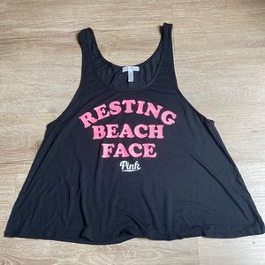 Pink sleeveless shirt